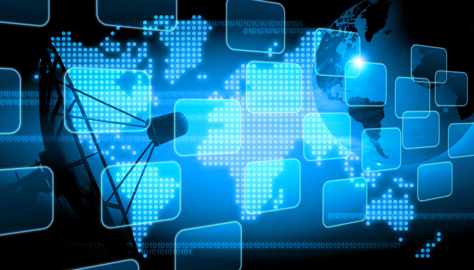 abstract world technology background